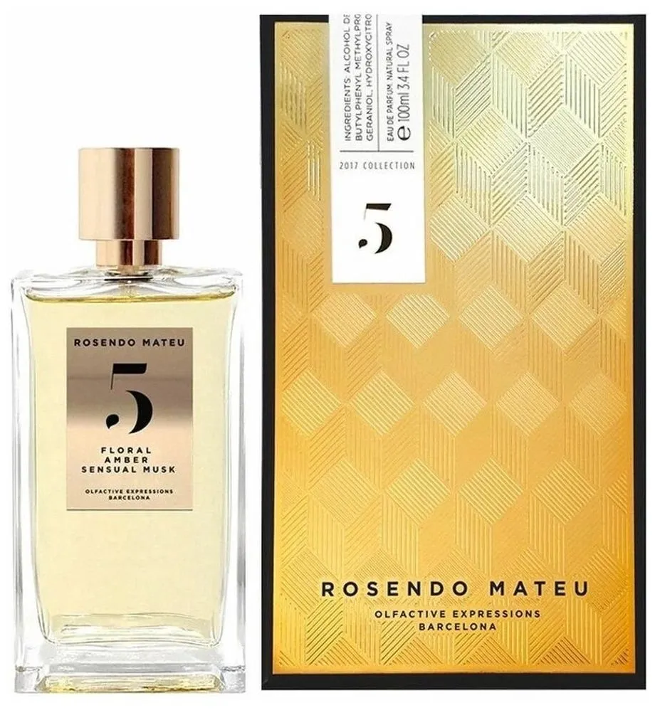 Rosendo Mateu №5 Floral, Amber, Sensual Musk